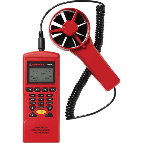 An&eacute;mom&egrave;tre TMA40-A, Enregistrement des donn&eacute;es, Gamme de v&eacute;locit&eacute; d'air de 0,4 - 32 m/sec Consource