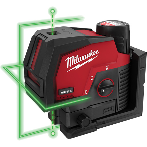 M12 Green Cross Line and Plumb Points Cordless Laser Kit Consource