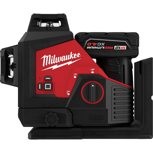 M12 360-Degree 3-Plane Cordless Laser Kit, 125' (38.1 m), 530 Nm Consource