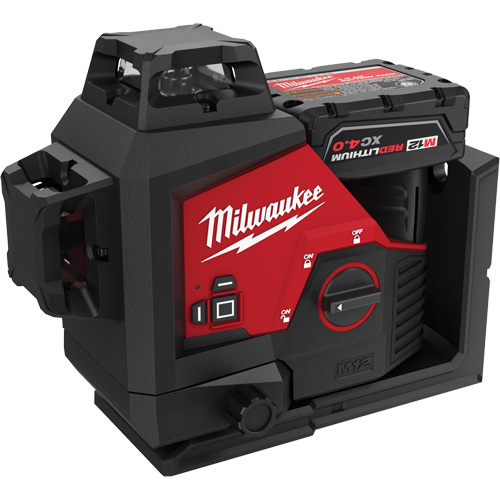 M12 360-Degree 3-Plane Cordless Laser Kit, 125' (38.1 m), 530 Nm Consource