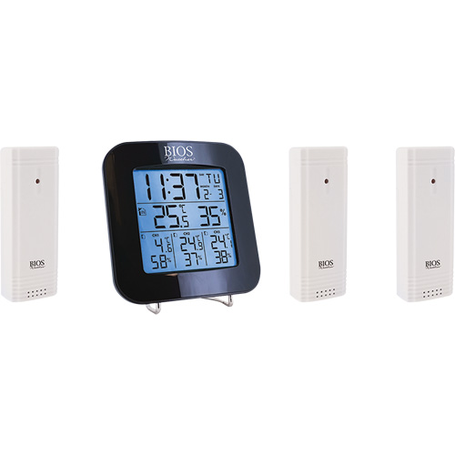 Wireless Weather Station with 3 Sensors, Non-Contact, Digital, 40-158°F (-40-70°C) Consource