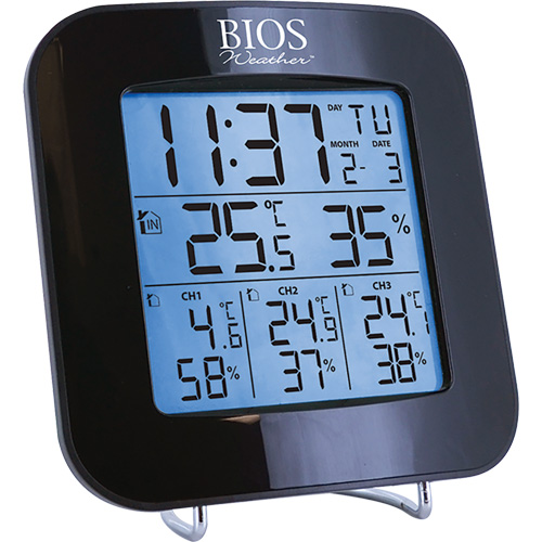 Wireless Weather Station with 3 Sensors, Non-Contact, Digital, 40-158°F (-40-70°C) Consource