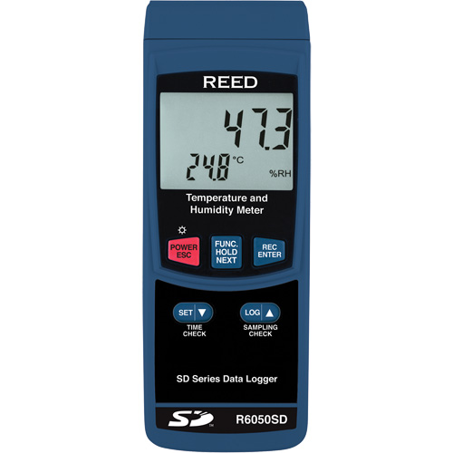 Thermo-hygrom&egrave;tre &agrave; enregistrement de donn&eacute;es avec certificat de calibration, 5% - 95% HR, 32° - 122° F (0° - 50°C) Consource
