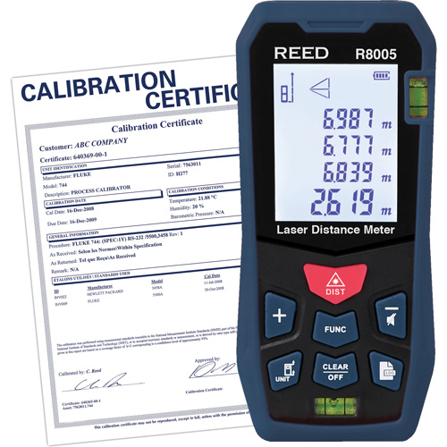 T&eacute;l&eacute;m&egrave;tre laser avec certificat de calibration, 0' - 164' (0 m - 50 m) Gamme de mesure, Num&eacute;rique (&eacute;lectronique) Consource