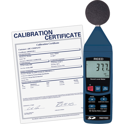 Data Logging Sound Level Meter with Calibration Certificate Consource