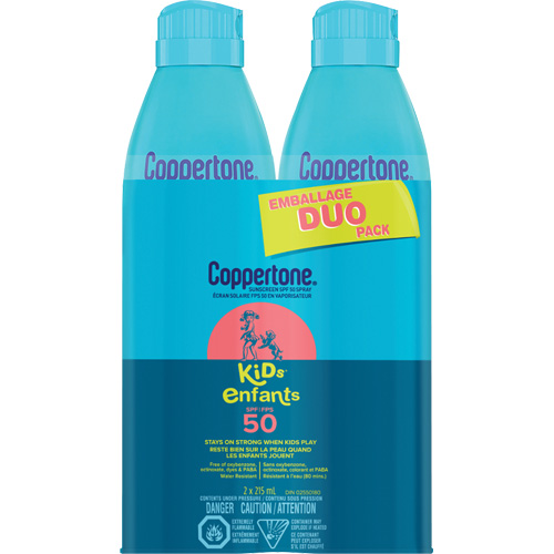 Kids Water Resistant Sunscreen, SPF 50, Aerosol Consource