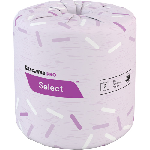 Pro Select&reg; Toilet Paper, 2 Ply, 500 Sheets/Roll, White Consource