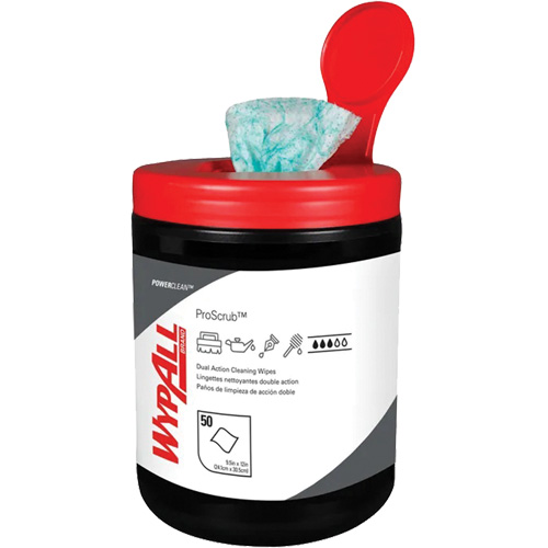 Wypall&reg; Dual Action Cleaning Wipes, 50 Wipes, 12" x 10-1/2" Consource