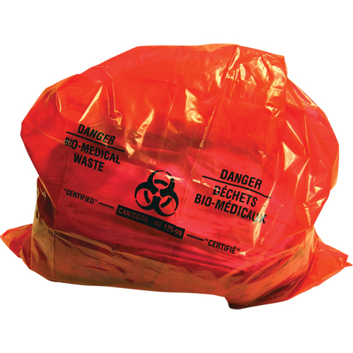 Sure-Guard Bio-Medical Waste Liners, Bio-Hazard, 50" L x 37" W, 2 mil Consource