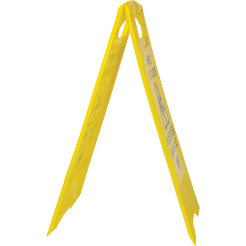 Safety Wet Floor Sign, Bilingual with Pictogram Consource