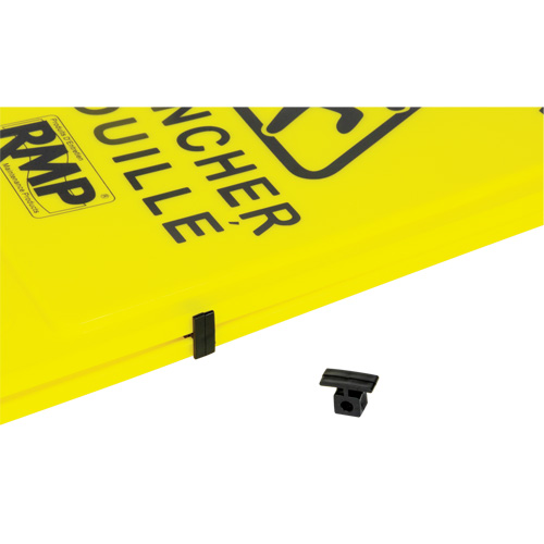 Safety Wet Floor Sign, Bilingual with Pictogram Consource