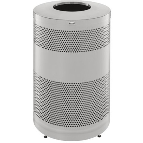 Classics Open Top Decorative Waste Bin, Stainless Steel, 51 US gal. Capacity Consource