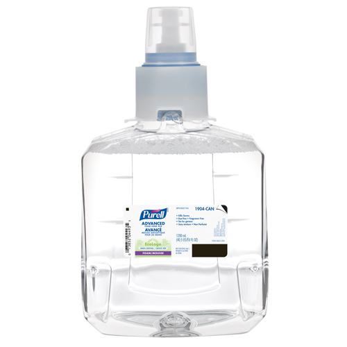 D&eacute;sinfectant pour les mains avanc&eacute; en mousse LXT-12, 1200 ml, Cartouche de recharge, 70 % alcool Consource