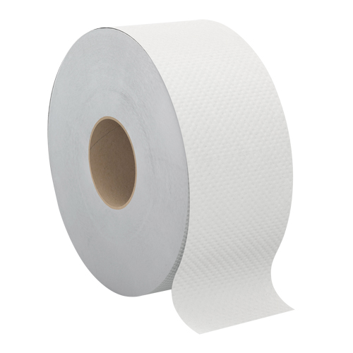 Pro Select Toilet Paper, Jumbo Roll, 2 Ply, 500' Length, White Consource