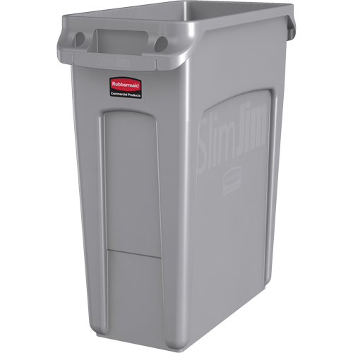 Slim Jim&reg; Vented Containers, Deskside, Polyethylene, 16 US gal. Consource