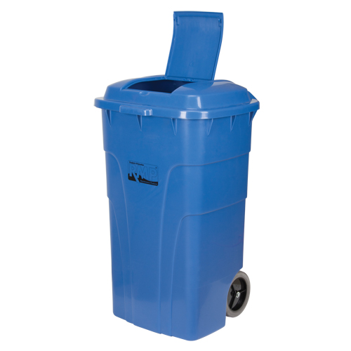 Roll Out Recycling Bin, Curbside, Polyethylene, 65 US gal. Consource
