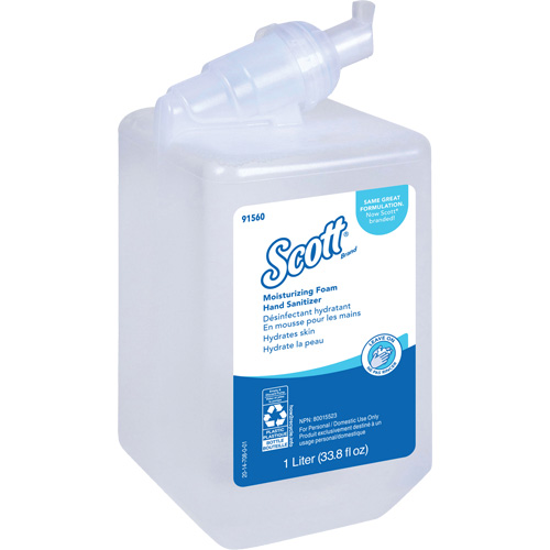Scott&reg; Pro Moisturizing Foam Hand Sanitizer, 1000 ml, Cartridge Refill, 62% Alcohol Consource