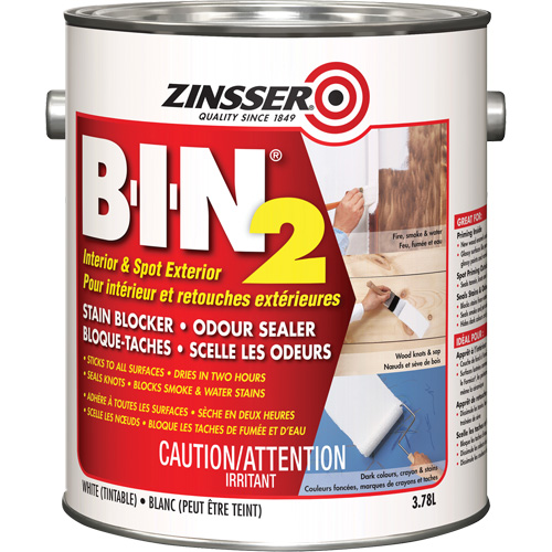 B-I-N&reg; 2 Primer, White, Very Flat, 3.78 L, Gallon Consource