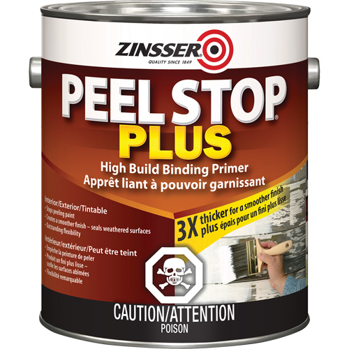Peel Stop&reg; Plus High Build Binding Primer, 3.78 L, Gallon, White Consource