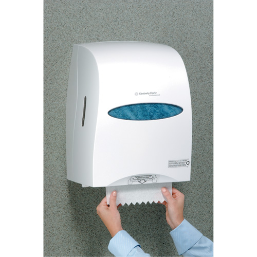 Distributeur de serviettes en rouleaux durs Sanitouch, Manuel/Sans contact, 12,63" la x 10,2" p x 16,13" h Consource