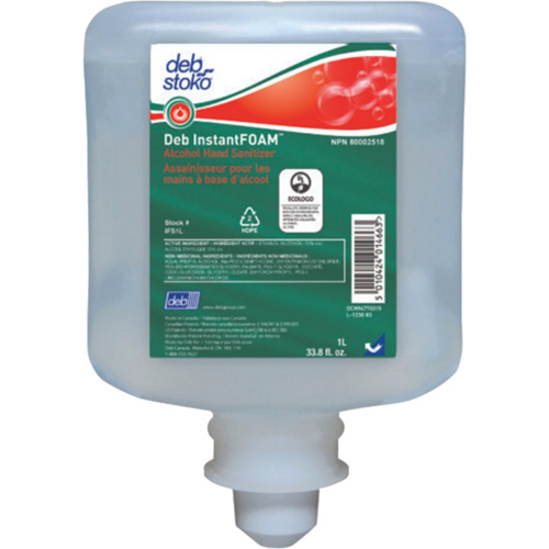 InstantFoam&reg; Hand Sanitizer, 1000 ml, Refill, 70% Alcohol Consource