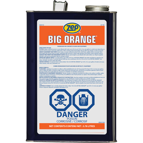 Big Orange Citrus Industrial Degreaser, 3.78 L Consource