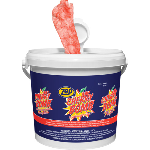 Cherry Bomb Heavy-Duty Hand Cleaner Wipes Consource