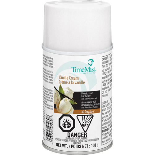 TimeMist&reg; Industrial Strength Air Freshener, Vanilla Cream, Aerosol Can/Cartridge Consource