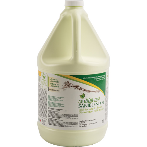 SaniBlend 66 Concentrated Disinfectant Cleaner, 4 L, Jug Consource