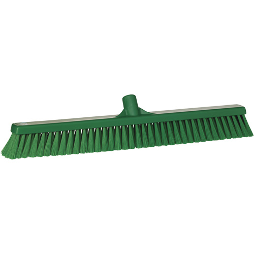 T&ecirc;te de balai-brosse pour petites particules, Crins Fin, 24", Polyester, Vert Consource