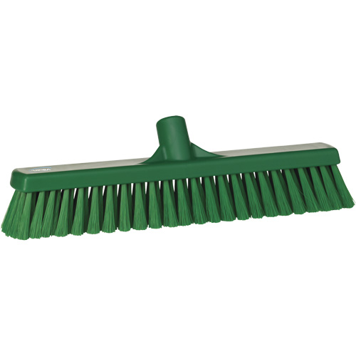 T&ecirc;te de balai-brosse pour petites particules, Crins Fin, 16-1/2", Polyester, Vert Consource