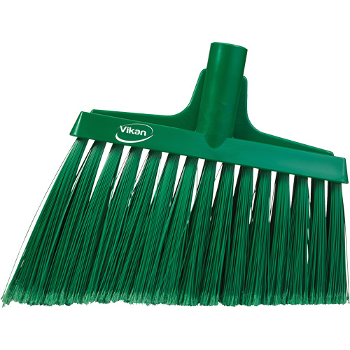 T&ecirc;te de balai oblique, Crins &agrave; bout ouvrant, 11-1/2", Polyester, Vert Consource