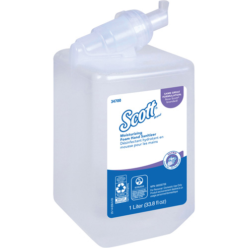 Scott&reg; Control Super Moisturizing Foam Hand Sanitizer, 1000 ml, Cartridge Refill, 70% Alcohol Consource