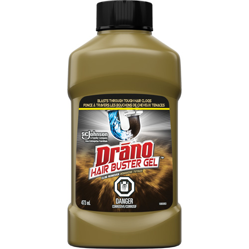 Produit d&eacute;bouchant extra puissant pour les bouchons de cheveux de Drano Consource