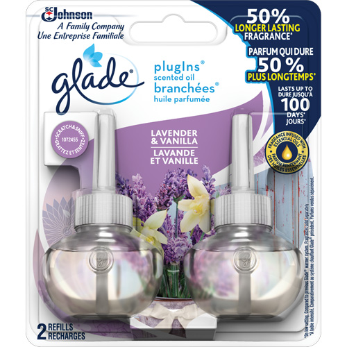 Glade&reg; PlugIns&reg; Scented Oil Refills, Lavender & Vanilla, Cartridge Consource
