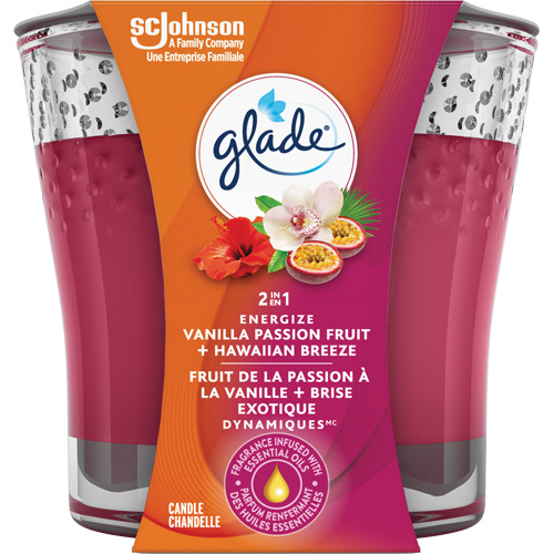 Chandelle 2-en-1 Glade, Brise exotique et fruit de la passion &agrave; la vanille Consource