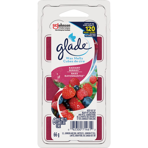Cubes de cire parfum&eacute;e Glade, Radiant Berries Consource