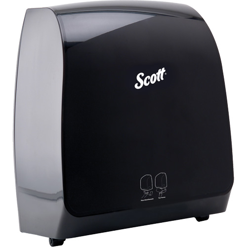 Distributeur de serviettes en rouleaux durs Scott Pro, &eacute;lectronique/Sans contact, 12,66" la x 9,18" p x 16,44" h Consource