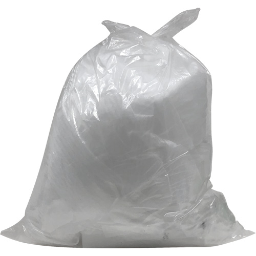 Industrial Garbage Bags, Strong, 26" W x 36" L, 0.9 mils, Clear, 45 L (12 Gal.) Capacity Consource