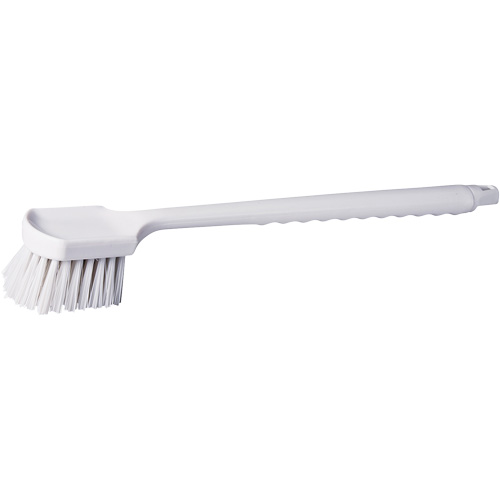 Long Handle Pot Brush, 20" L, Polypropylene Bristles, White Consource