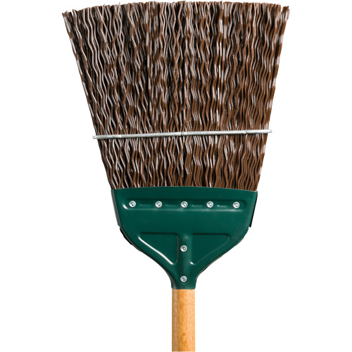 Track & Switch Broom, Wood Handle, Polypropylene Bristles, 52" L Consource