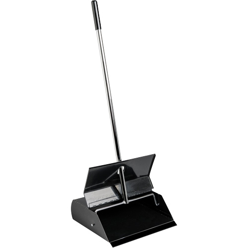 Lobby Dust Pan with Lid, Metal Consource
