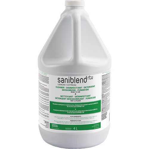 D&eacute;sinfectant et assainissant SaniBlend pr&ecirc;t &agrave; l'emploi, 4 L, Cruche Consource
