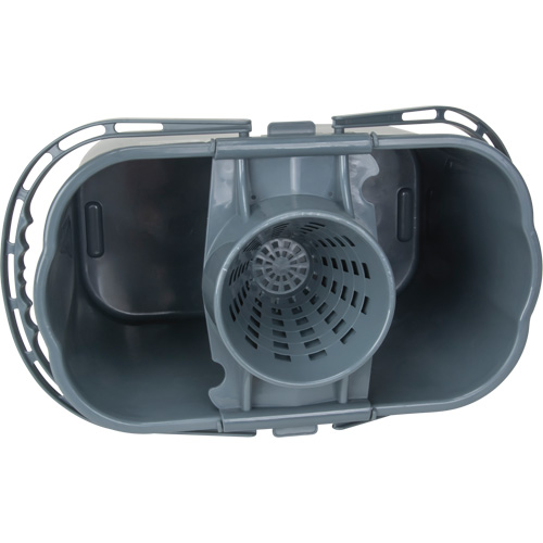Seau et essoreuse pour vadrouille, Passoire, 3,75 gal. US (15 pintes), Gris Consource