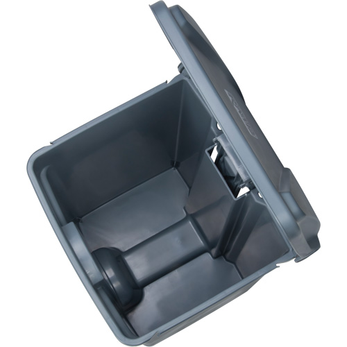 Step-On Garbage Can, Plastic, 12 US gal. Capacity Consource