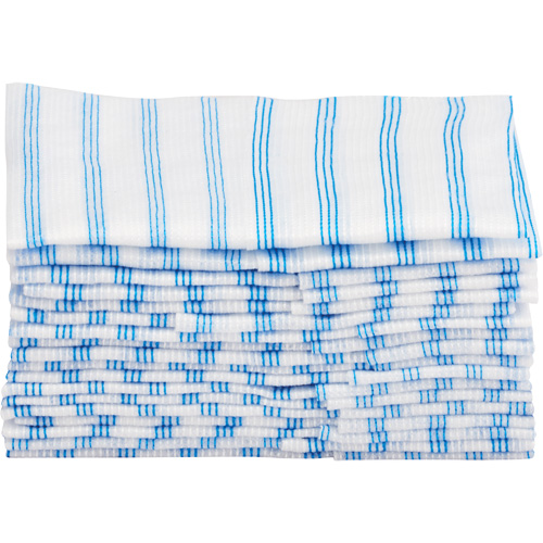 Disposable Single-Use Cloths, Microfibre, Blue/White Consource