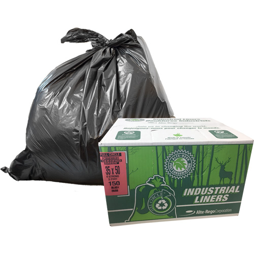 EcoLogo&reg; Garbage Bags, X-Strong, 48" W x 60" L, Clear, 246.05 L (65 Gal.) Capacity Consource