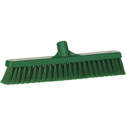 Fine Particle Push Broom, Fine/Split Bristles, 16-1/4", Polypropylene, Green Consource