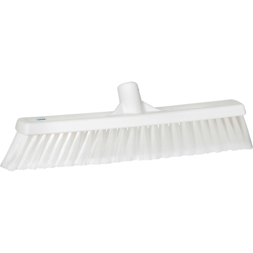 Fine Particle Push Broom, Fine/Split Bristles, 16-1/4", Polypropylene, White Consource