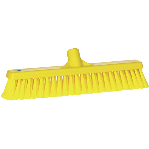 Fine Particle Push Broom, Fine/Split Bristles, 16-1/4", Polypropylene, Yellow Consource